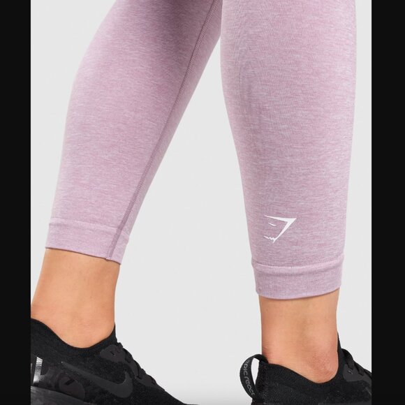 Gymshark Adapt Marl Seamless Leggings - Light Purple - Size S - Picture 5 of 13